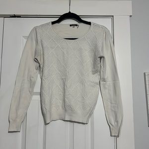 Girls L white sweater